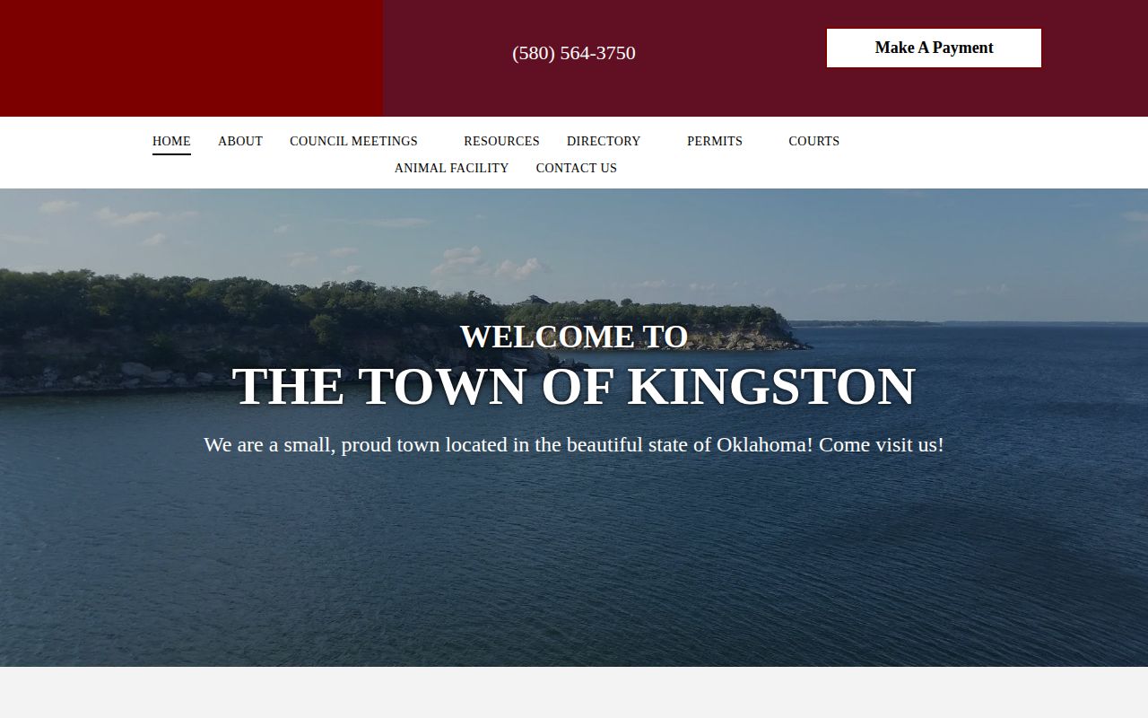 Kingston town official page for Kingston arrest-record contact context